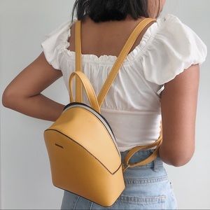 Yellow Mini Backpack